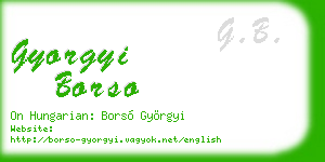 gyorgyi borso business card