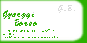 gyorgyi borso business card